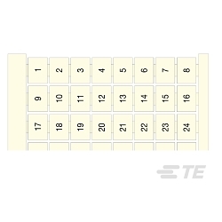 ENTRELEC 1SNA238080R0600 RC1010 Terminal Block Markers pre-printed 1->80 Vertical