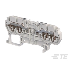 TE Connectivity 1SNA290001R0400 D25/52L2L Spring Terminal Blocks - Feed-through - Grey