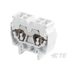 TE Connectivity 1SNA290211R0200 DR25/104L Spring Terminal Blocks - Feed-through - Grey
