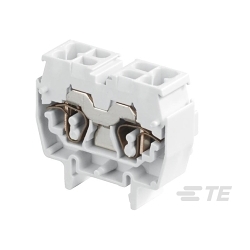 TE Connectivity 1SNA290213R0400 DR25/10N4L Spring Terminal Blocks - Feed-through - Blue