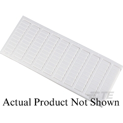 ENTRELEC 1SNK140011R0000 MC512PA Terminal Block Markers pre-printed : 1->10 (x10) Horizontal.