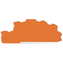WAGO 2003-6692 2003 End and intermediate plate, For Use With Snap-On Mounted, Orange