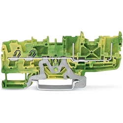 WAGO 2022-1407 2022 2-Conductor Terminal Block, 22 to 12 AWG Wire, 35 mm DIN Rail Mounting