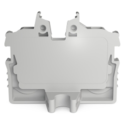 WAGO 2050-301 2 Conductor Terminal Block, 500 V, 10 A, 24 to 16 AWG Wire, Flange Mounting