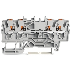 WAGO 2202-1405 2202 4-Conductor Terminal Block, 1.29 in L x 0.20 in W x 2.75 in H, Polyamide