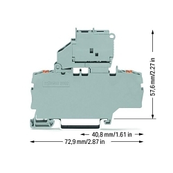 WAGO 2202-1911 TOPJOB S fuse terminal block with Push-buttons