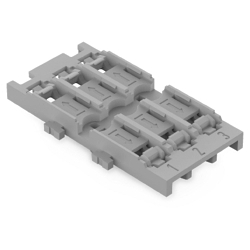 WAGO 221-2533 221 3-Way Mounting Carrier, For Use With Inline Splicing Connector, Snap-In Mounting