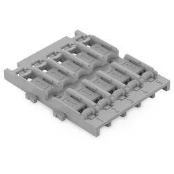 WAGO 221-2535 221 5-Way Mounting Carrier, For Use With Inline Splicing Connector, Snap-In Mounting