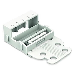 WAGO 221-515 221 Mounting Carrier, For Use With 5-Conductor Terminal Blocks, Snap-In Mounting