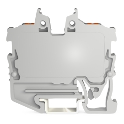 WAGO 2250-1201 2 Conductor Terminal Block, 500 V, 10 A, 24 to 16 AWG Wire, DIN Rail Mounting