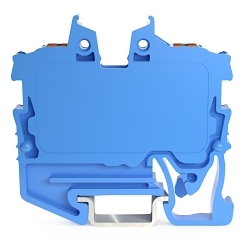 WAGO 2250-1204 2 Conductor Terminal Block, 500 V, 10 A, 24 to 16 AWG Wire, DIN Rail Mounting