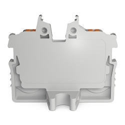 WAGO 2250-301 2 Conductor Terminal Block, 500 V, 10 A, 24 to 16 AWG Wire, Flange Mounting