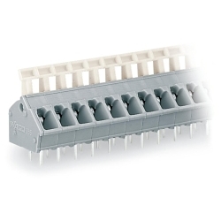 WAGO 256-412 256 PCB Terminal Block, 630 V, 24 A, 28 to 12 AWG Wire, 12 Poles