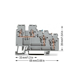 WAGO 270-560 3-conductor sensor terminal block | Standard