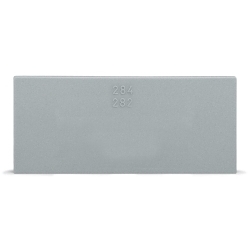 WAGO 284-333 284 Step-Down Cover Plate, For Use With 0.04 MJ Fire Load, Polyamide, Gray