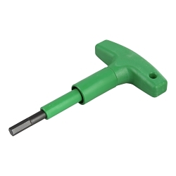 WAGO 285-173 Partially Insulated Allen Wrench, Hex Tip, Green