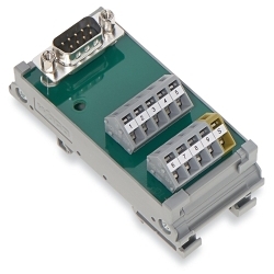 WAGO 289-585 289 Interface Module, 125 VAC/VDC, 2 A, 28 to 12 AWG Wire, 9, 10 Poles, DIN Rail Mounting