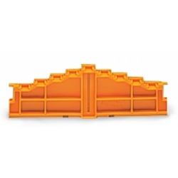 WAGO 727-213 727 4-Level End Plate, Plain, 0.215 MJ Fire Load, Polyamide (PA66), Gray