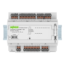 WAGO 751-9301 751 Compact Controller, 24 VDC, 500, 2000 mA, 10 Inputs, 6 Outputs