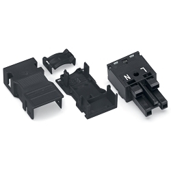 WAGO 770-102/041-000 770 2-Pole Socket, 4 Positions, 0.39 in, 0.35 in Wire, Polyamide (PA66)