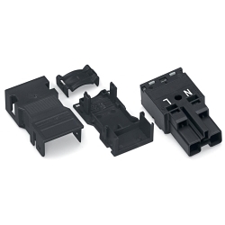 WAGO 770-112/041-000 770 2-Pole Plug, 250 V, 0.35 in Wire, 4 Positions, 0.39 in, Polyamide (PA66)