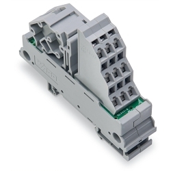 WAGO 830-800/000-303 Power Distribution Module, 250 VAC/VDC, 65 A, 28 to 12 AWG Wire, 9 Poles, DIN Rail Mounting