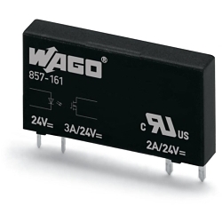 WAGO 857-181 857 Solid-State Relay Module, 8 A, 2-Wire Contact, 24 V V Coil