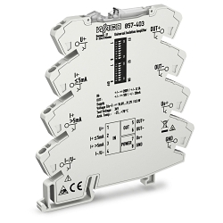 WAGO 857-403 857 Isolation Amplifier, 0 to 200 V Input, 2 to 10 V Output, 3 kV Power Rating