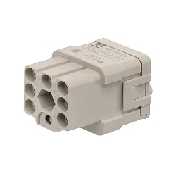 Weidmuller 1003180000 HDC 7-Pole Female Contact Insert, 26 to 14 AWG Wire, Crimp Connection