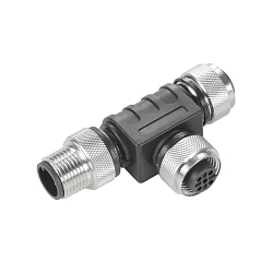 Weidmuller 1009370000 SAI A-Coded Y-Connector, Socket/Pin Connector