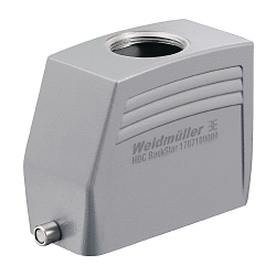 Weidmuller 1787070000 High Plug Housing Hood, Top M25 Entry, Die Cast Aluminum