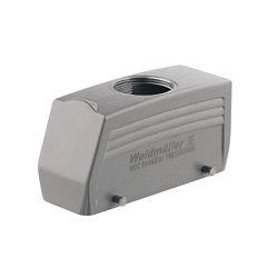 Weidmuller RockStar 1661370000 Standard Rectangular Insert Hood, Top PG21 Entry, Aluminum