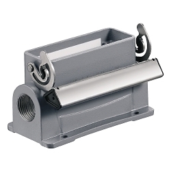 Weidmuller 1665090000 RockStar Heavy Duty Rectangular Housing, 16 Positions, Aluminum