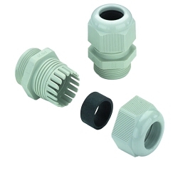 Weidmuller 1772300000 VG Series Cable Gland, M20x1.5 Thread, 6 to 12 mm Cable, 10 mm L Thread, Polyamide