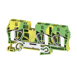 Weidmuller 1767670000 Terminal Block, 16 to 6 AWG Wire, Snap-On Mount