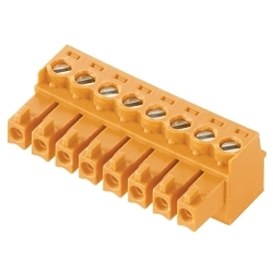 Weidmuller 1940760000 Omnimate Signal Plug-In PCB Connector, 1 Row, 0.15 in, 28 to 16 AWG Wire