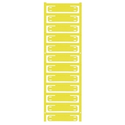 Weidmuller 1860150000 SFX Conductor and Cable Marker, 2.362 in L x 0.43 in W, Yellow, Polyamide 6.6