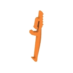 Weidmuller 2482720000 APGLE Locking Element, For Use With A-Series Connect Feed-Through Terminal Block, -25 to 55 deg C Storage, Orange