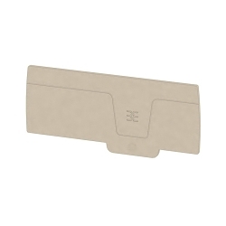 Weidmuller 2490530000 End Plate, For Use With Klippon Connect A Series Terminal Block, -60 to 130 deg C Operating, 10 to 40 deg C Storage, Wemid, Dark Beige