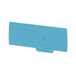 Weidmuller 2490540000 End Plate, For Use With Klippon Connect A Series Terminal Block, -60 to 130 deg C Operating, 10 to 40 deg C Storage, Wemid, Blue
