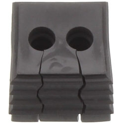 Weidmuller 2583610000 CABTITE SE 2-Entries Small Slotted Cable Sealing Grommet, 5 to 6 mm Cable, TPE