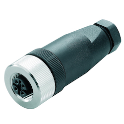 Weidmuller 9457240000 SAI A-Coded Round Straight Plug-In Connector, Female Socket Connector, PA Housing