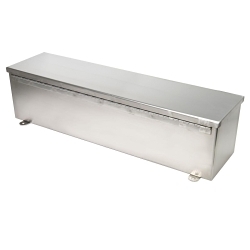 Wiegmann T6624CHSS T_CHSS Wireway and Fittings, 24 in L x 6 in W x 6 in H, Hinged Cover, 304 Stainless Steel