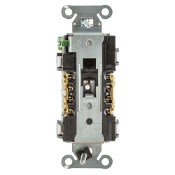 Hubbell Wiring Device-Kellems Hubbell-PRO Twist-Lock 5462B Duplex Heavy Duty Grounding Standard Cord Mount Straight Blade Receptacle, 250 V AC, 20 A, 2 Poles, 3 Wires, Brown