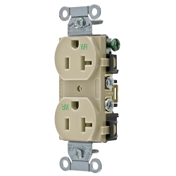 Hubbell BR20IWR Straight Blade Receptacle