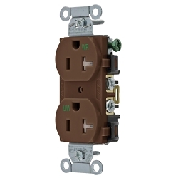 Hubbell BR20WRTR Straight Blade Receptacle