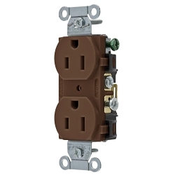 Hubbell CR15 Straight Blade Duplex Receptacle