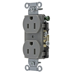 Hubbell CR15GRY Straight Blade Receptacle