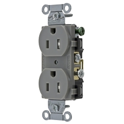 Hubbell CR15GRYTR Straight Blade Receptacle