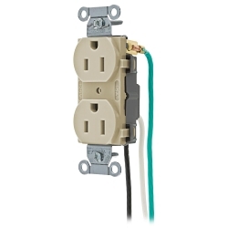 Hubbell CR15IP2 Wiring Device-Kellems Straight Blade Receptacle